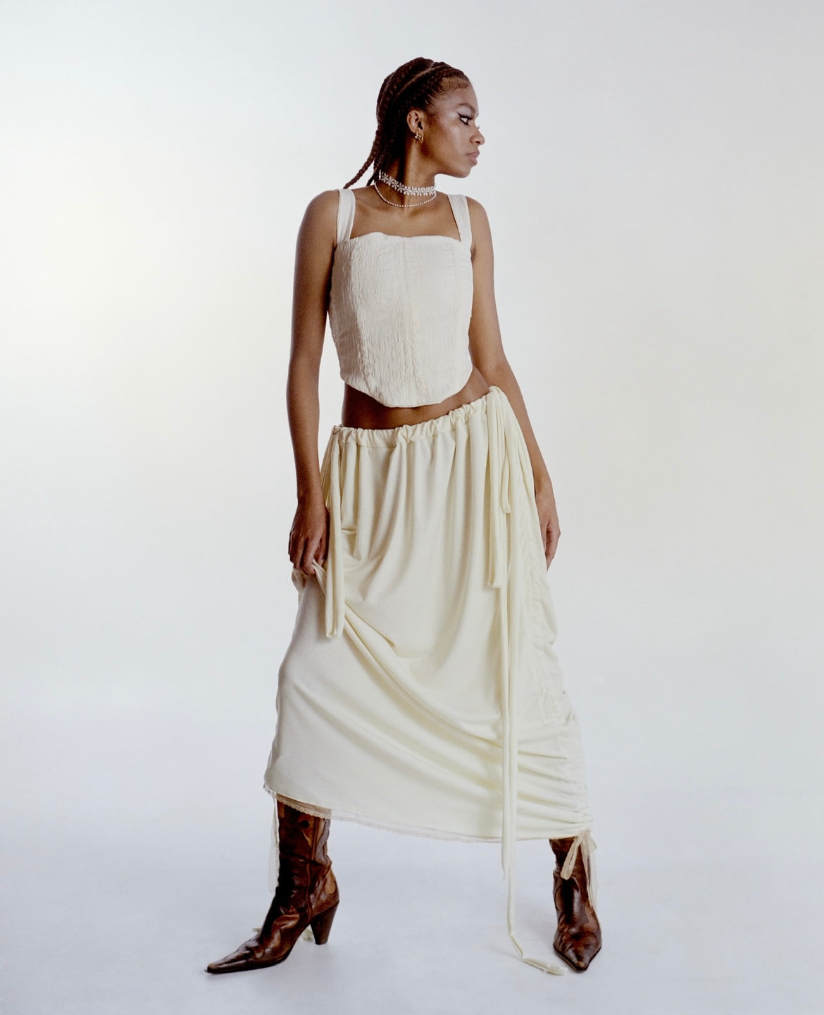 Heart Rot Skirt - Beige